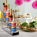 Coffee Syrup Rack for Coffee Bar Accessories, Fits with Torani and Monin Syrup, Coffee Bar Organizer Holds 4 Bottles