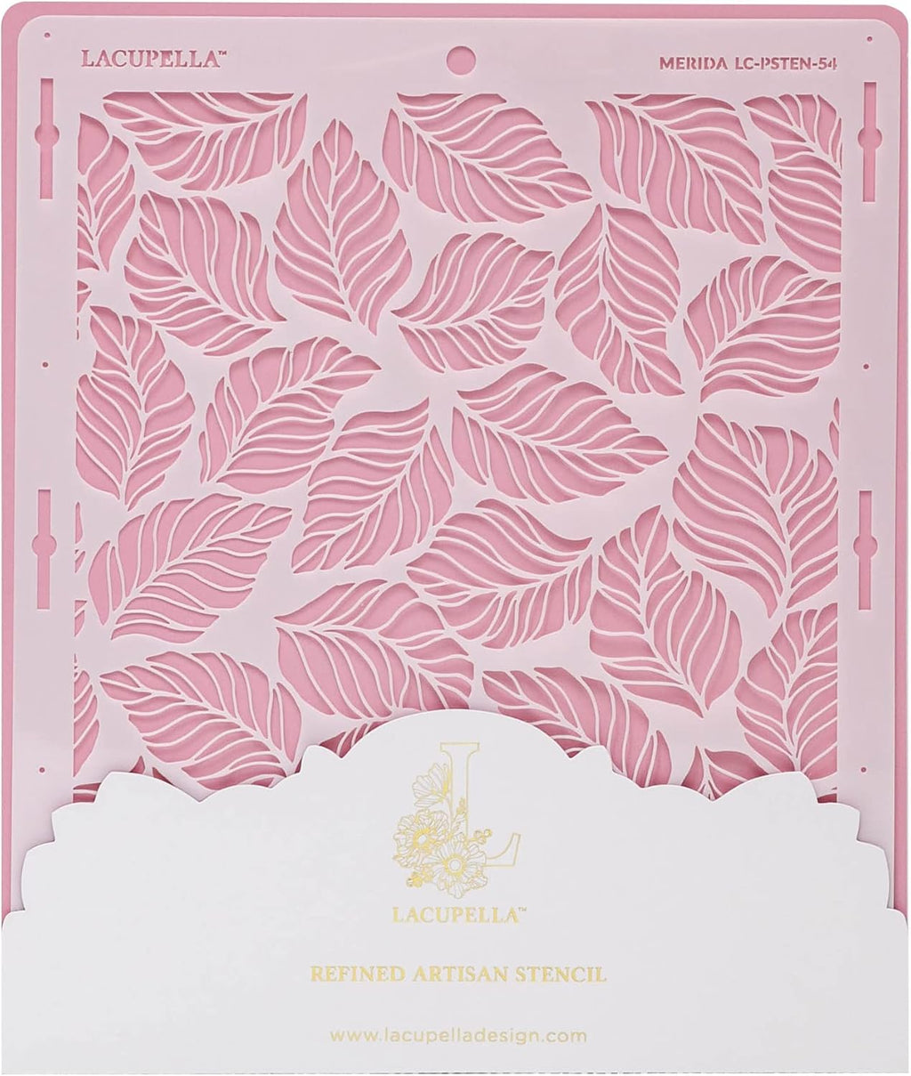 Large Cake Decorating Stencil (Merida) Falling Leaves Pattern