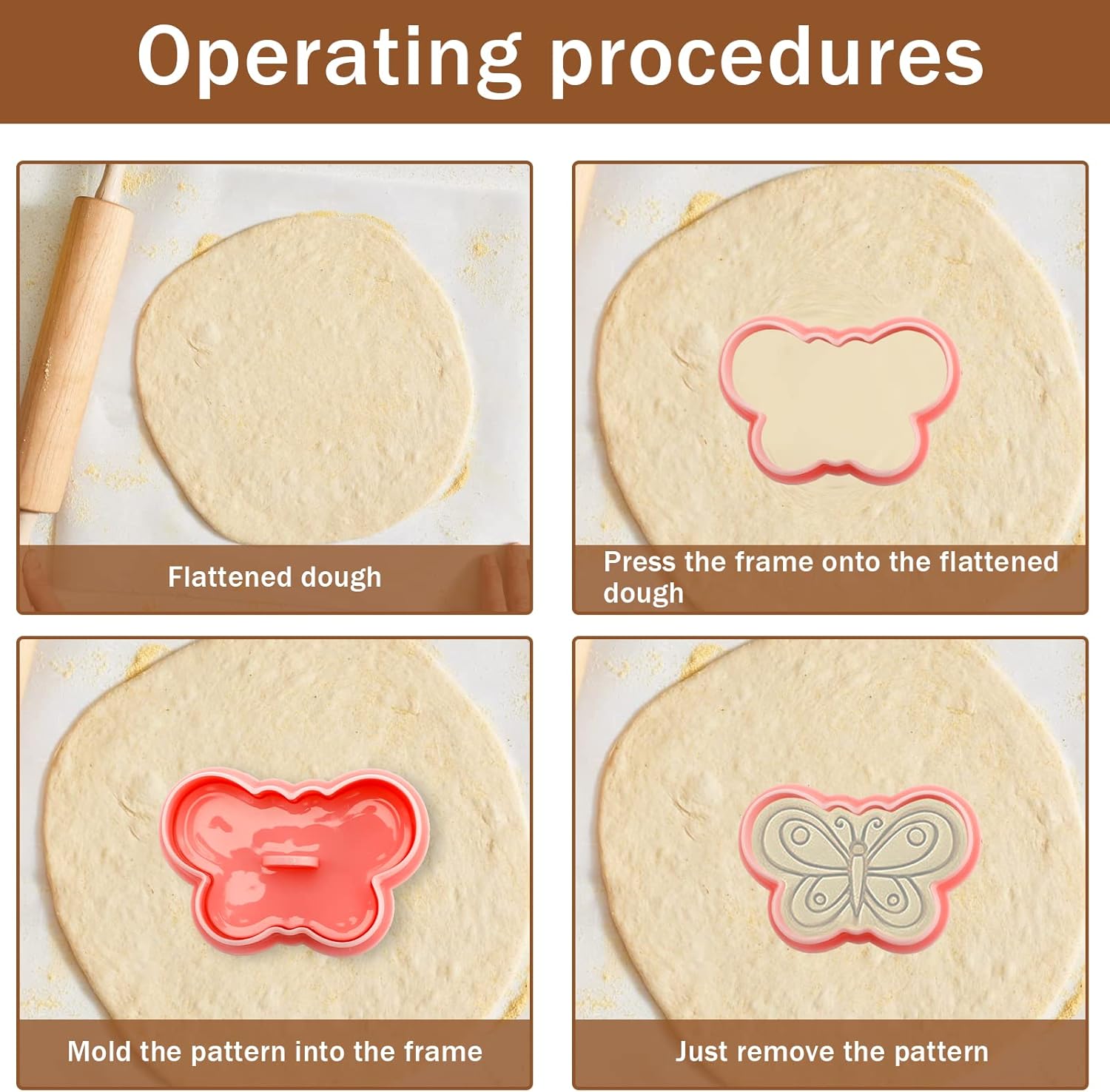 10 Pcs Cookie Cutters Set Cookie Stamps 3D Cookie Stamps for Biscuit Snacks Fondant Cheese Baking Molds for Rabbit Egg Butterfly Church Chick