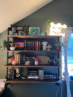 Pipe Shelves Industrial Pipe Shelving Shelves Real Wood Industrial Floating Pipe Shelves with Wood Planks 36 inch Wall Shelves Rustic Hanging Bookshelf Farmhouse Kitchen Bar Shelving