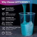 LET'S RESIN Silicone Mold Making Kit 10A,Liquid Silicone Food Grade for Mold Making, Extra Soft & Elastic Silicone Rubber, Ideal for Casting Resin Molds,3D Silicone Molds, Silicone Inlay (20.46oz)