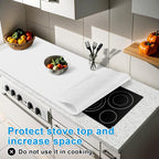 AECHY Silicone Mats for Kitchen Counter 47"x23.6"x0.08”, Largest Heat Resistant Mat Shipped Rolled Up Kitchen Island Silicone Countertop Protector Mat Nonslip Extra Large Counter Mat, Translucent