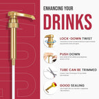 Jimoco Barista Bundle – Jimoco® Syrup Pump + Torani® Cherry Syrup, 25.4 oz