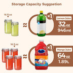 ComSaf Glass Jars with Airtight Lid Set of 6，Mason Jars 16 oz with Lids, Pint Jar, Canning Jar, Airtight Canister with Seal Wire Clip Fastening for Vanilla, Pickle, Cookie, Honey