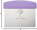 Mercer Culinary Millennia Bench Scraper, 6-Inch x 3-Inch Blade, with Purple Handle,