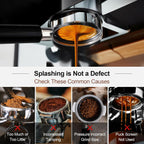 51mm Bottomless Portafilter & Puck Screen, 2 Ears Stainless Steel Head, Only Compatible with De'Longhi ECP3420, EC155, BCO430, EC260, and ECP3120, Includes 304 Stainless Steel Filter Basket