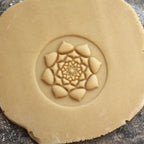 Wood Cookie Stamp, 2.5 Inch (Lotus Mandala CS-055)