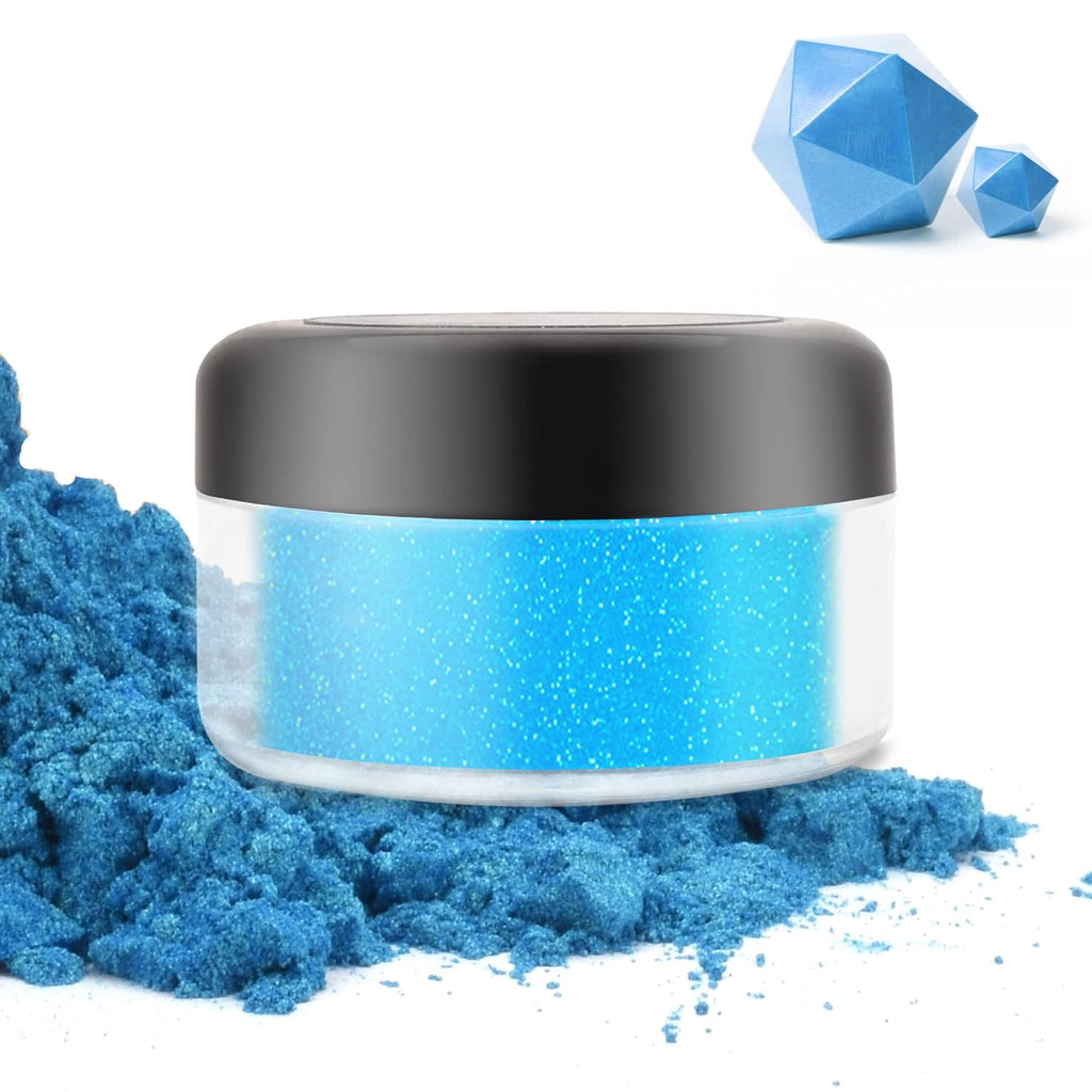 Edible Glitter - 10g Luster Dust Edible Food Grade Coloring Glitter for Cake Decorating, Baking, Drinks - Shimmer Dust Powder, Metallic Color Dusting Powder for Icing, Fondant, Candy, Cookie (Teal)
