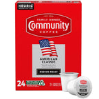 Community Coffee American Classic 24 Count Coffee Pods, Medium Roast, Compatible with Keurig 2.0 K-Cup Brewers, 24 Count (Pack of 1)