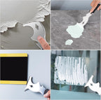 Mister Rui 2 Pack 10 in 1 Putty Knife - Multi Use Painters Tool, Taping Knife, Paint & Metal Scraper with Hammer End, Razor Blade Spackle Tool