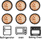 Tart Pans 4 Inch with Removable Bottom Fluted Pie Tart Pans, Round Non-Stick Pan Quiche Pan, for Baking Pizza Mousse Cakes, Christmas Dessert