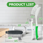 7 Pack Dish Brush with Handle - Kitchen Brush with Ergonomic Handle,Cleaning Brushes Set with Stiff Bristles for Dishes, Pots, Pans, Sink & Bottles