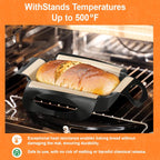 Reusable Silicone Bread Loaf Pan Liner, Food-Grade Silicone Bread Sling, Sourdough Bread Mat, Loaf Pan Lifters, Non-Stick&Easy Clean Dough Transfer Tool, Fits 9x5 or 1.5lb Loaf Pans, Black & Orange