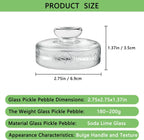 Artcome 10-Pack Glass Fermentation Weights with Easy Grip Handle and Unique Texture Design for Large Wide Mouth Mason Jars