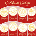 Personalized Christmas Cookie Stamps Customizable Name Cookie Stamps With Handle Cutter For Cookie Baking Decorating Cakes And Handmade Christmas Gifts Perfect (Raised cookie design)