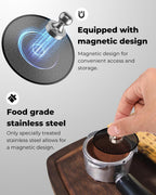 3 Pcs 51mm Espresso Puck Screen - 0.2mm Ultra Thin Espresso Puck, Metal Reusable Coffee Filter, Compatible with Espresso Machine 51mm Portafilter Basket (Black)