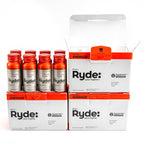 Ryde: Energize Shot | Tropical Flavor | Green Tea Caffeine, Taurine, Ginseng Extract & B Vitamins | 0 Calories, 0 Sugar | 2 FL OZ Shots | Boosts energy* (24 Pack)