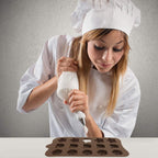 4 Pack Flower Shape Silicone Molds Chocolate Candy Mold, DanziX Silicone Mold for Wedding,Festival, Parties, DIY Enthusiasts-15 Cavity