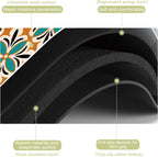 Dish Drying Mat Abstract Floral Kitchen Mat 16"x24" Bsorbent Coffee Maker Mat for Dishes,Utensils Coffee Maker Pots and Pans Easy Clean Dish Slip Resistant Pad