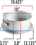 Fat Daddio's PSF-103 Anodized Aluminum Springform Pan, 10 x 3 Inch