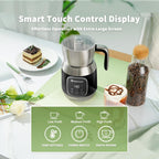 Maestri House Milk Frother, Variable Temp and Froth Thickness DualFro 600 Milk Frother Steamer, 21OZ Smart Touch Control Milk Warmer, Dishwasher Safe, Memory Function for Latte&Hot Chocolate (Black)