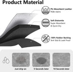 Golener Coffee Maker Mat for Countertops, 19" x 13" Dripper Pad, Absorbent Washable Reversible Microfiber Dish Drying Mat, Kitchen Accessories, Under Small Appliance Mat