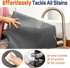 Warome Silicone Mat,78.7”x 23.6” Heat Resistant Mats for Countertop,Extra Large Countertop Protector Mat, Multi-Functional Cuttable Kitchen Counter Mat, Silicone Mats for Kitchen Counter/Crafts- Grey