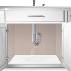 Original Under Sink Mat - Adjustable Silicone, Waterproof Vanity Mat - 28" x 19" or Smaller