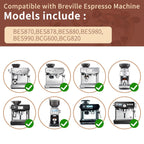 8 Pcs Felt Gasket Replacement for Breville Espresso Machine Grinders, Felt Washer Replacemen Compatible with BES870, BES878, BES880, BES980, BES990, BCG820, Wool Ring Espresso Machines Accessories