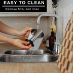 HASTINGS Pour Over Coffee Dripper - Stainless Steel Pour Over Coffee Filter, Metal Paperless Reusable Double Mesh Cone Filter with Wood Handle - Coffee Maker for Single Cup Brew up to 68 OZ (White)