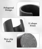 Luxspire Bathroom Cup Dispenser, 3oz Dixie Cup Dispenser, Resin Dixie Cup Holder, Disposable Paper Cup Holder for Bathroom, Cotton Pad Holder, Guest Bathroom Essentials, Gray