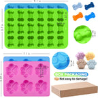 Dog Treat Molds, Dog Paw and Bone Shaped Silicone Molds，3 Packs Stainless Steel Cookie Cutter，for Chocolate, Candy, Jelly, Ice Cube, Dog Treats - Set of 11