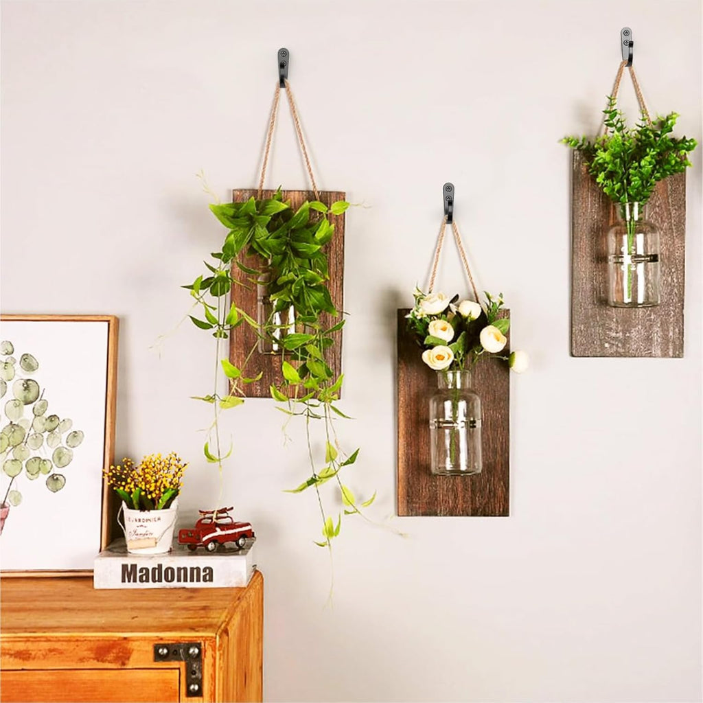 15PCS Wall Hooks for Hanging - Heavy Duty Coat Hooks for Wall, Coats, Backpacks - Black Metal Hooks for Hanging Wall - Wall Mounted Clothes Hooks for Hats, Towels, Clothing