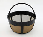NRP Gold-tone 10cup Mesh Bottom Permanent Coffee Filter Replacement for Drip Coffeemaker Cuisinart GTF-B, Mr coffee & More