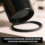 CHULUX Knock Box for Espresso – 5 Inch Silicone Coffee Grounds Container with Removable Knock Bar, Anti-Slip Base, Shockproof, Easy to Clean, Ideal for Home or Office