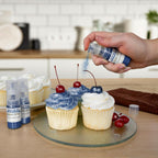 Bakell - Navy Blue Tinker Dust (4g, 1x Mini Spray Pump) Edible Glitter for Food, Desserts, and Beverages!