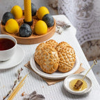 Wooden Cookie Molds, Wooden Cookie Biscuit Mold Baking Cookie Mold Wooden Carved Mold Cookie Cutter Embossing Mold, DIY Shapes Cookie Stamp,Gingerbread Mold,Pine Cone Mold (Eggs)