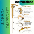 Jimoco® Syrup Pump Dispenser + Torani® Sugar Free Green Apple Syrup, 25.4 oz - Coffee Syrup Pump & Flavoring Bundle