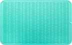 Silicone Dish Drying Mat for Multiple Usage,Easy clean,Eco-friendly,Heat-resistant Silicone Mat for Kitchen Counter or Sink,Refrigerator or Drawer Liner Mint 3XL 28 inches x 18 inches