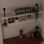 Floating Bookshelf Bathroom Shelves Over Toilet Industrial Pipe Shelving Pipe Shelves Rustic White Wall Shelves 36 Inch Farmhouse Book Shelves for Wall Mounted