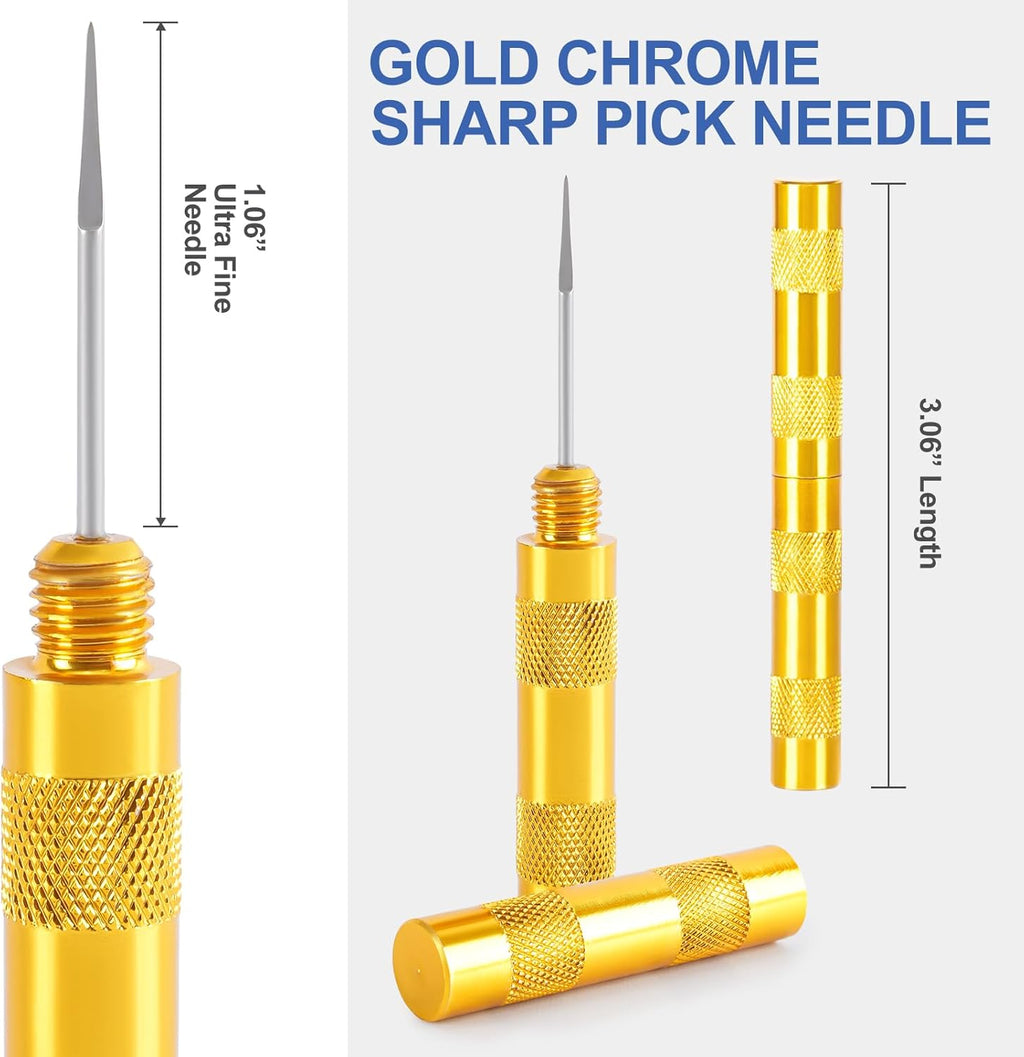 Torch Tip Cleaner, Welding Nozzle Tip Cleaner, Carburetor Cleaner Tools Accessories with 13 Cleaning Wires and 1 Sharp Pick for Carburetors, Gas Orifices, Sprinklers and Shower Heads Cleaning