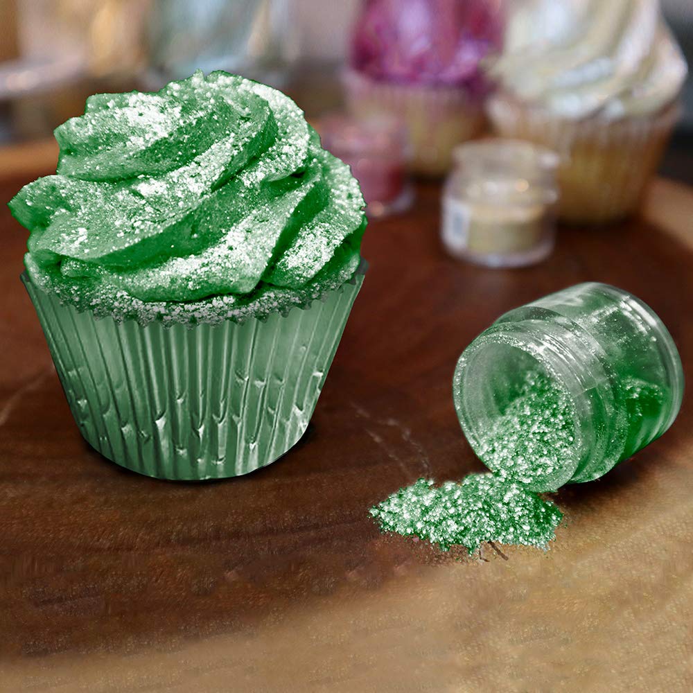 Classic Green Tinker Dust Edible Glitter (45g 1x Shaker Jar) for Food, Desserts, and Beverages!e's