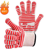 CZSYZCZS Extreme Heat Resistant Oven Gloves - 932F - Cooking Gloves for BBQ, Grilling, Baking,Cutting, Smoker Fireplace