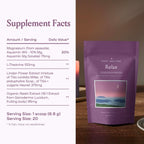 SPACE AND TIME Relax - Mushroom Chai Tea - 20 Cups of Calm & Relaxation - Mushroom Tea with Reishi, Magnesium & L-Theanine