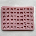 Mini Silicone Molds,120 Cups Chocolate Drops Mold,Fondant Cake Mold for Chocolate,Hard Candy,Biscuits,Cookie,Jelly,Sugarcraft,Homemade Treats and DIY Baking,2 Pack(66 Fruit & 54 Animal) Pink