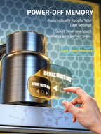 14-in-1 Electric Milk Frother and Steamer with Dual Detachable Cups (21oz & 13.5oz), IH Fast Heating Milk Warmer for Lattes/Cappuccinos/Hot Chocolate, Smart Memory, Dishwasher Safe