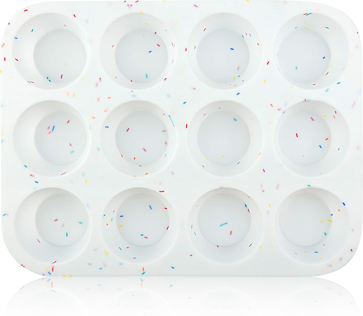 Silicone Muffin Pan Regular 12 Cups Muffin Tin Cupcake Pans for Baking Non-stick Muffin Tray Mold Easy Release,Durable,BPA Free