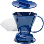 Clever Coffee Dripper and Filters, Large 18 oz (Royal Blue)| Barista's Choice| Safe BPA Free Plastic|Includes 100 Filters