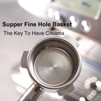 54mm Bottomless Portafilter Compatible for Breville Barista Express, Pro, Touch, and Impress | T Buckle Walnut Handle