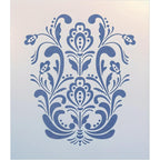 Rosemaling Pattern 18 Stencil Template 8.2" x 9.7" for Painting, Furniture & Folk Art – Reusable Mylar Stencil for DIY Crafts, Walls & Decor Projects – The Artful Stencil